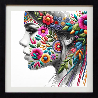 She Blooms – Portrait Print