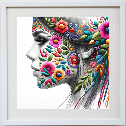 She Blooms – Portrait Print