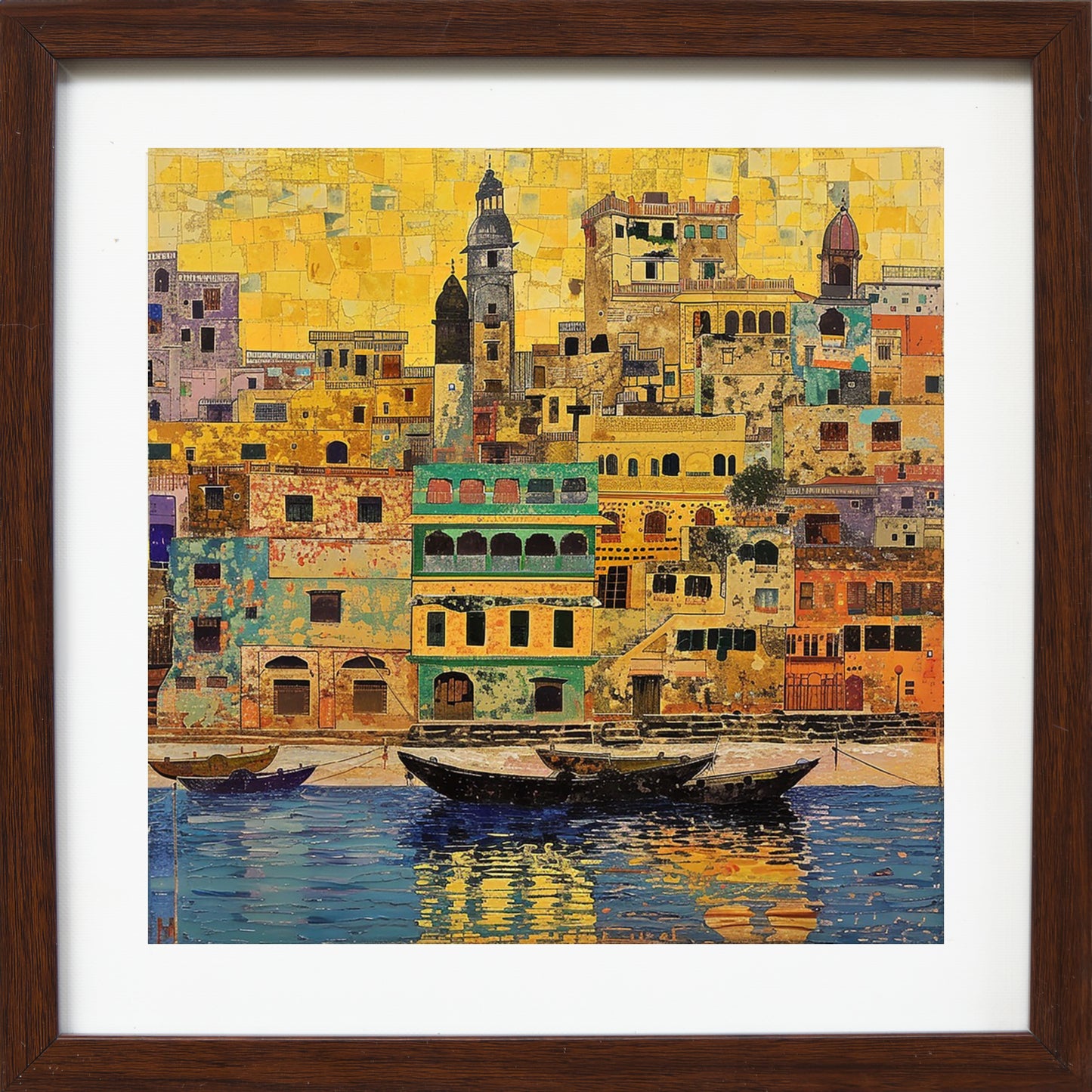 Varanasi Skyline - Mosaic