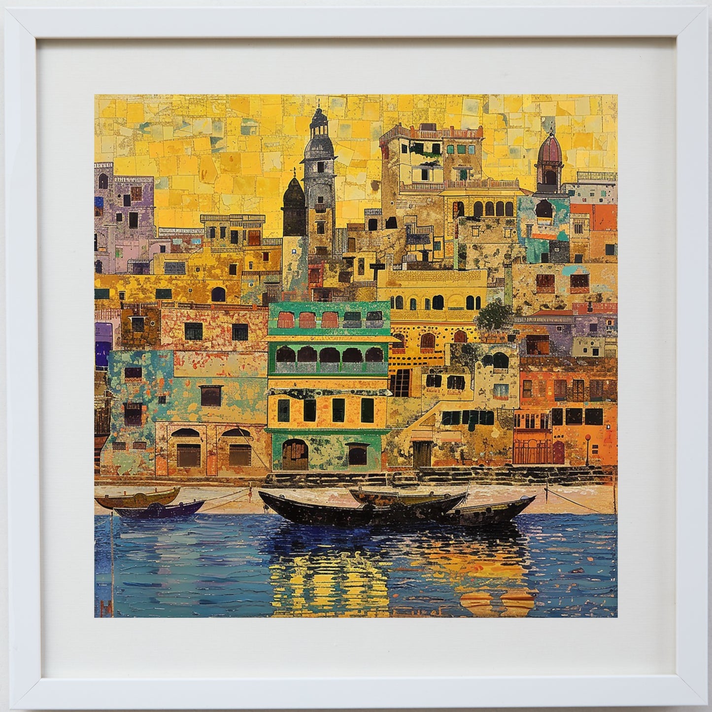 Varanasi Skyline - Mosaic