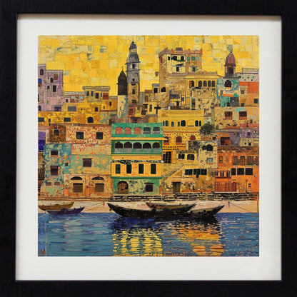 Varanasi Skyline - Mosaic