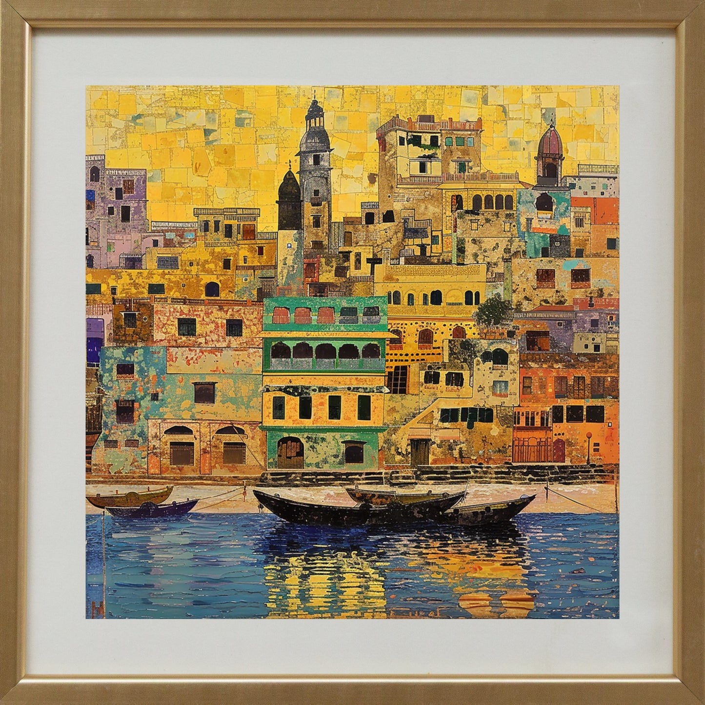 Varanasi Skyline - Mosaic