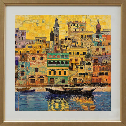 Varanasi Skyline - Mosaic