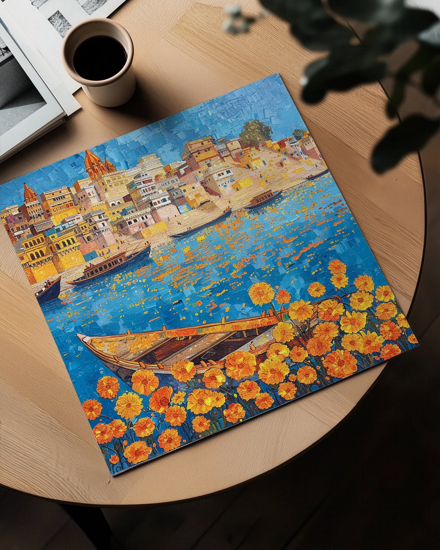 Varanasi Ghats with Marigolds