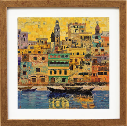 Varanasi Skyline - Mosaic