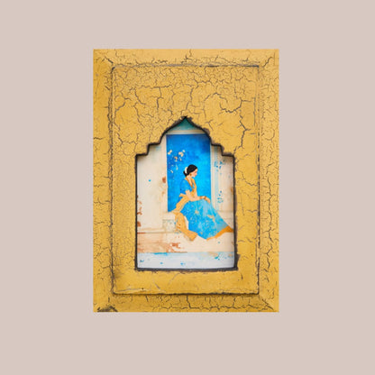 The Blue Door Begum – Jharokha Wall Art