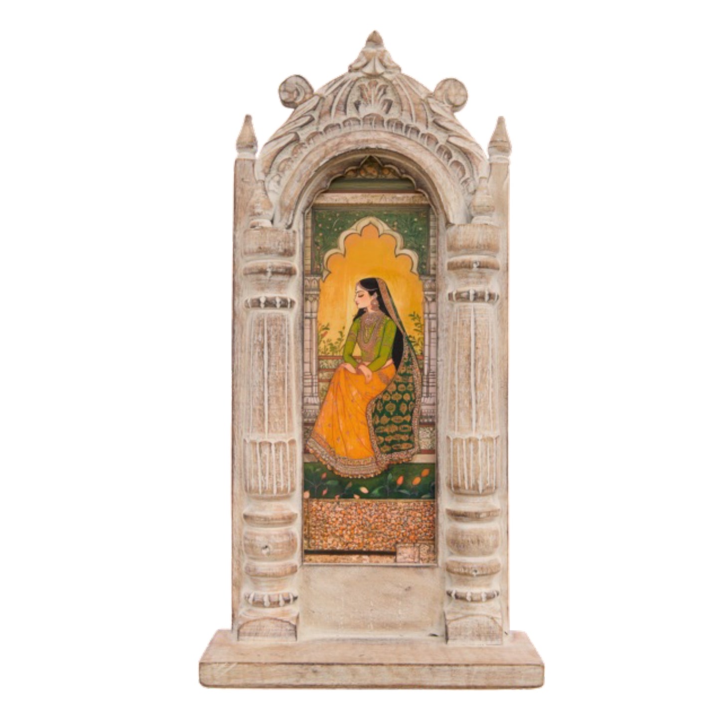 The Golden Hour Rani – Jharokha Wall Art