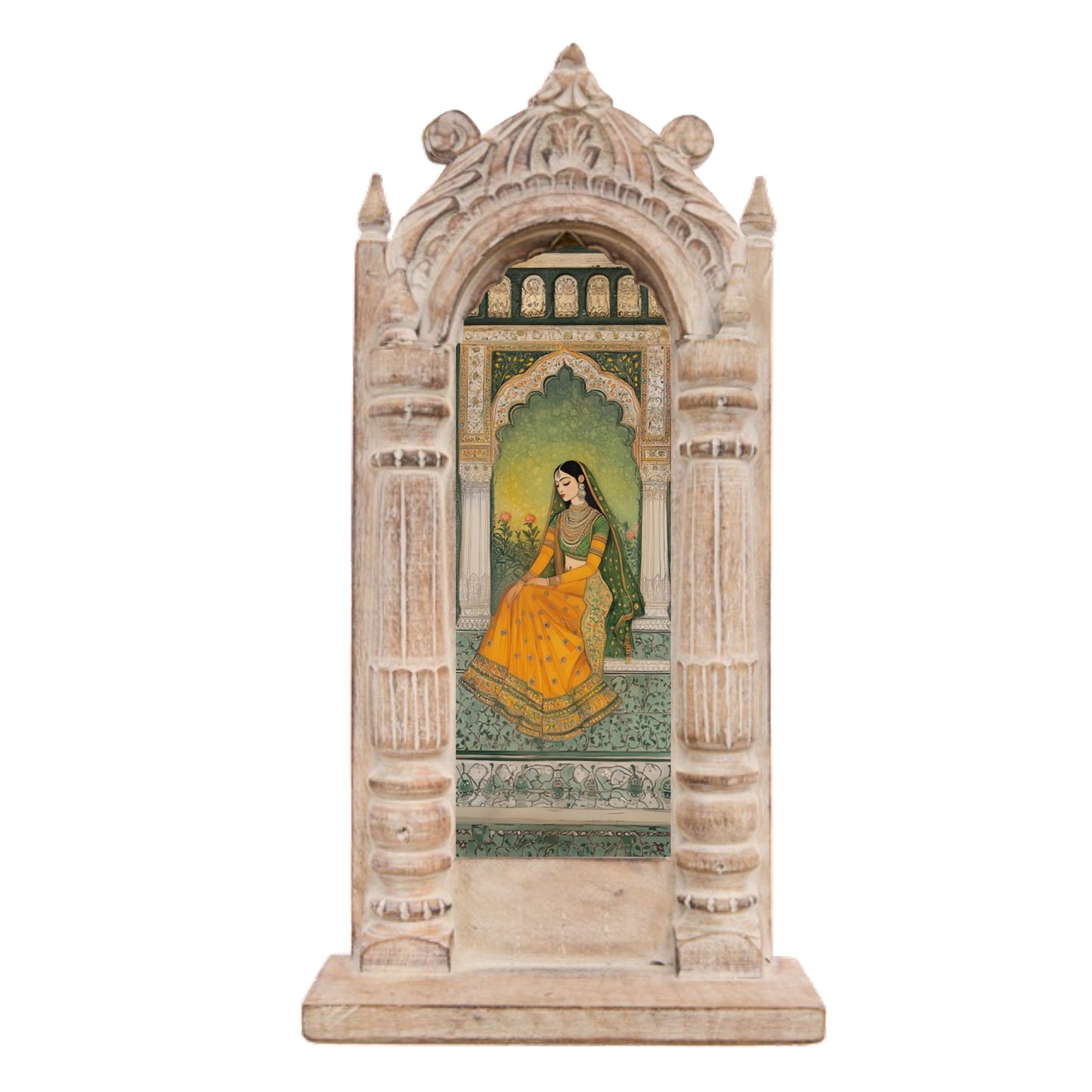 The Jade Garden Rani – Jharokha Wall Art