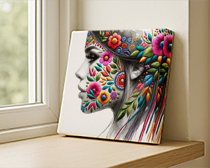 She Blooms – Portrait Print