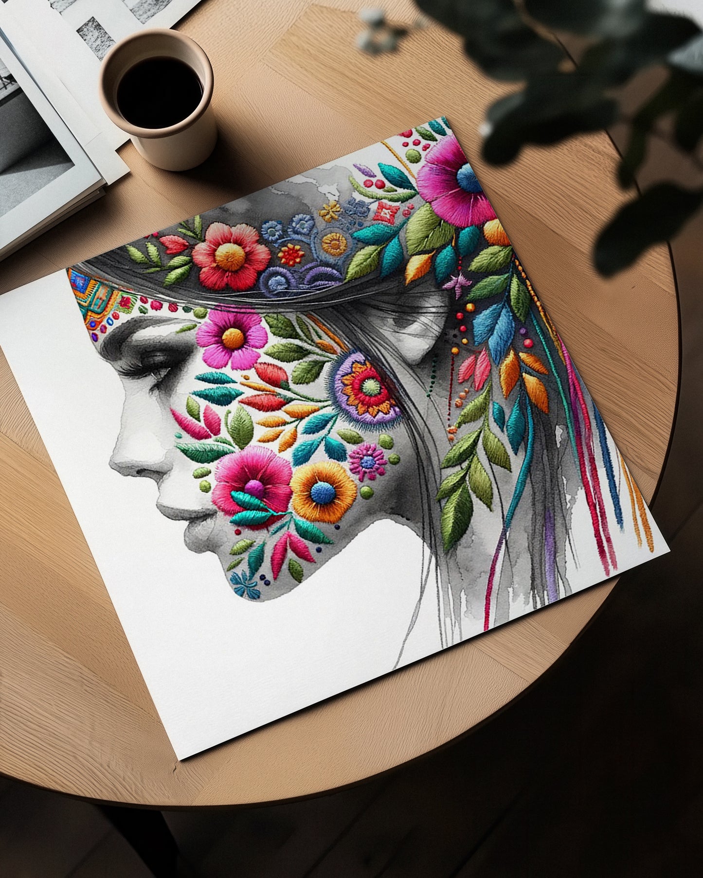She Blooms – Portrait Print