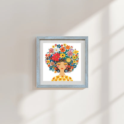 She Blooms in Full Colour