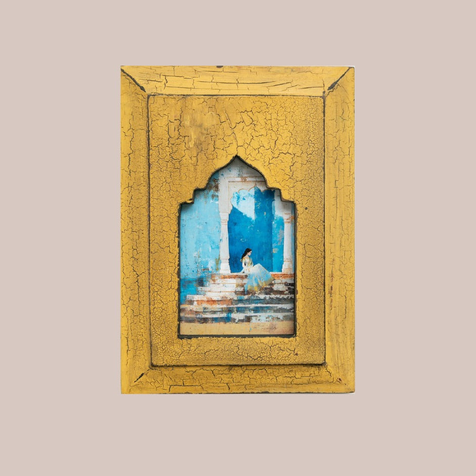 The Blue Haveli Rani – Jharokha Wall Art