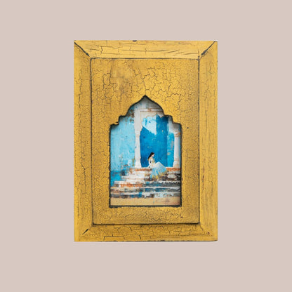 The Blue Haveli Rani – Jharokha Wall Art