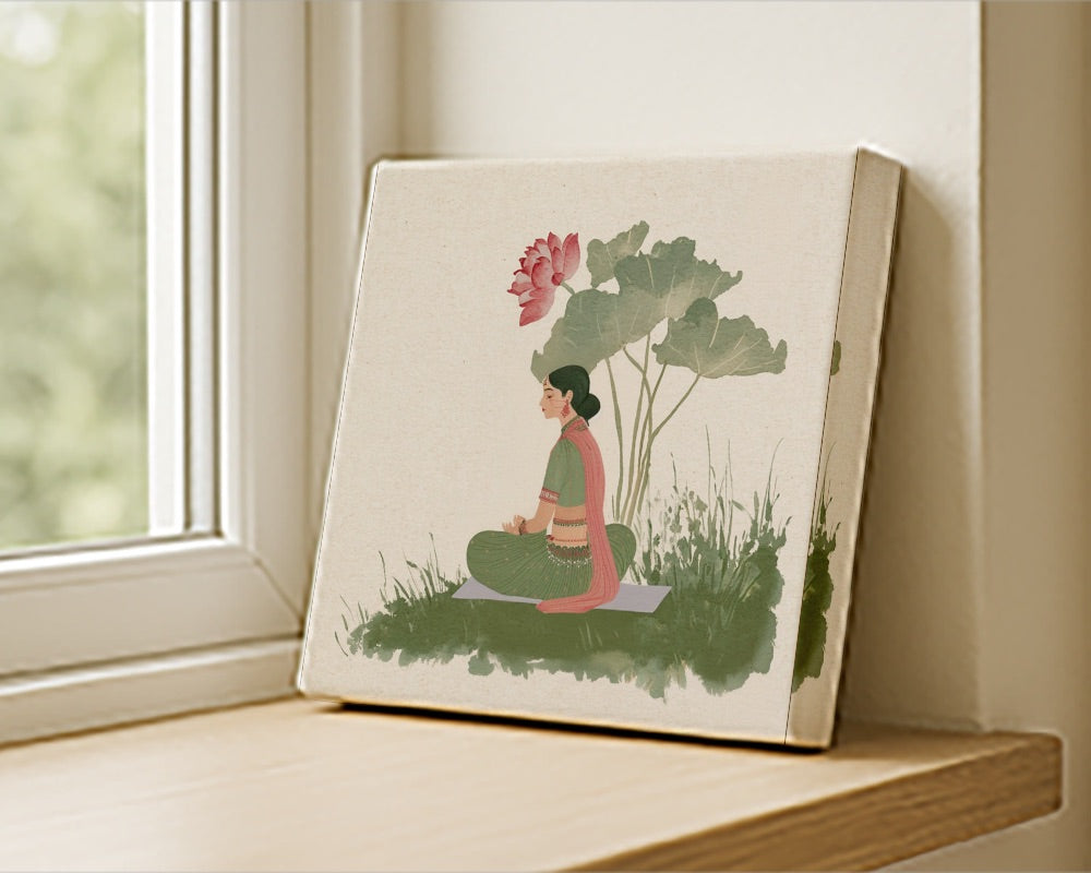 Lotus & Stillness – Royal Portrait