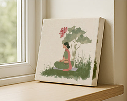 Lotus & Stillness – Royal Portrait