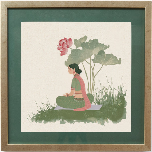 Lotus & Stillness – Royal Portrait