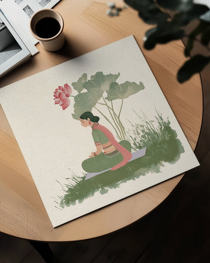 Lotus & Stillness – Royal Portrait